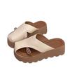 Retro Fashion Bag Head Half Slippers Women's Outer Wear 2025 Spring New Muffin Platform Comfortable Versatile Lazy Beach Shoes