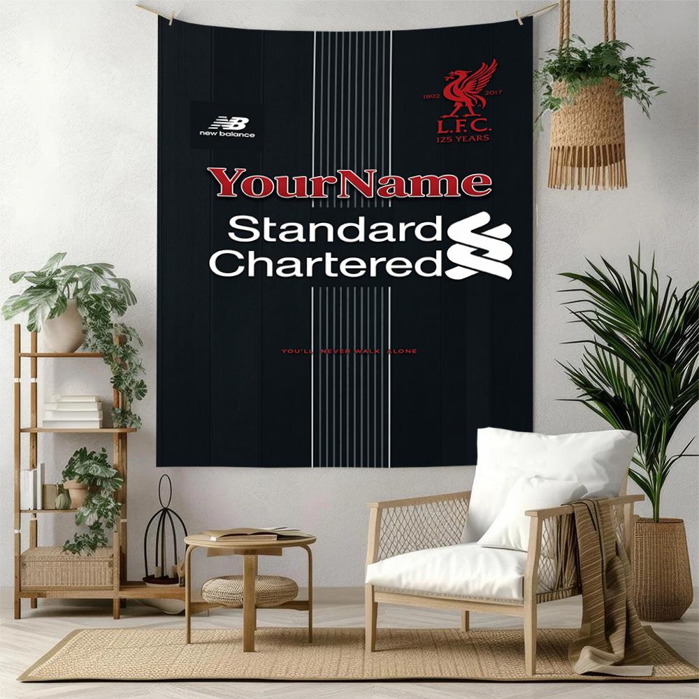 Liverpool Custom Your Name Wall Decor Tapestry Art For Pet Memorial Birthdaywedding Party Backdrop Family Gift