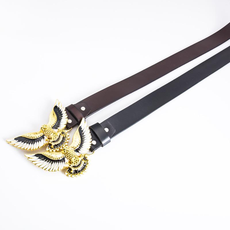 Domineering Eagle Fashion Belt Hip Hop Rock Style Men's Whole Cowhide Personalized Retro Belt Stage Decoration Belt