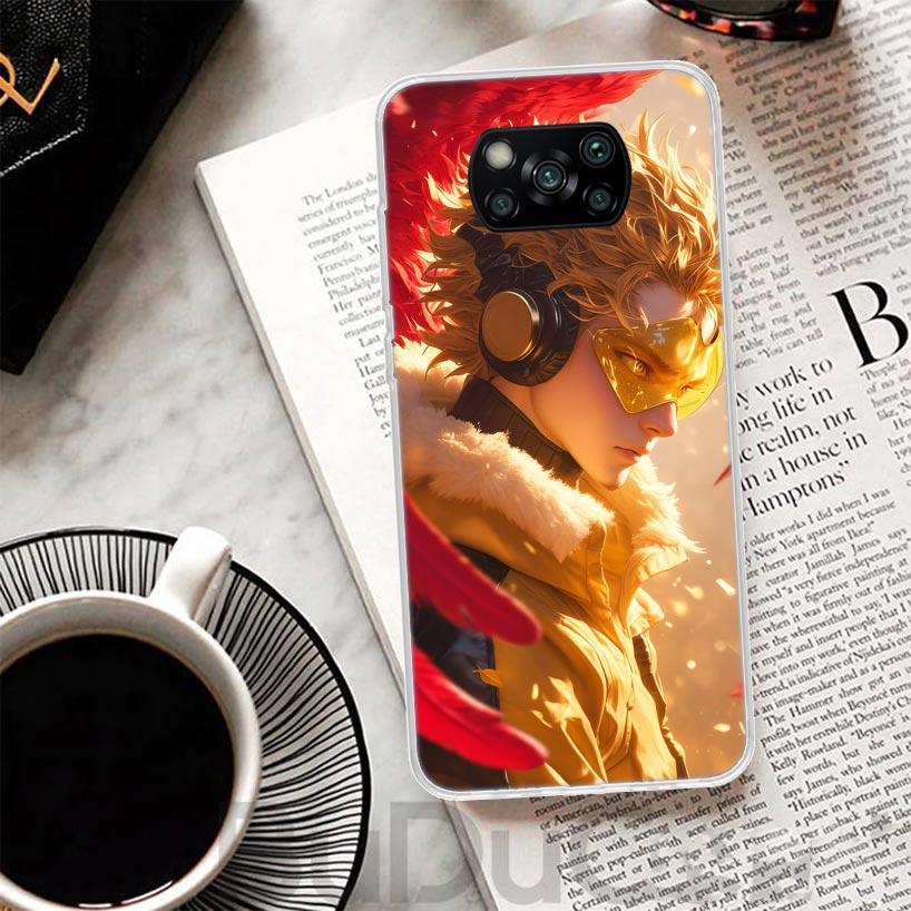 Hawks MHA My Hero A-Academy Cover For Xiaomi Poco X7 X6 X5 Pro X3 Nfc F7 Ultra Phone Case F6 F5 X4 F4 Gt F3 M6 M5S M4 M3 Print S