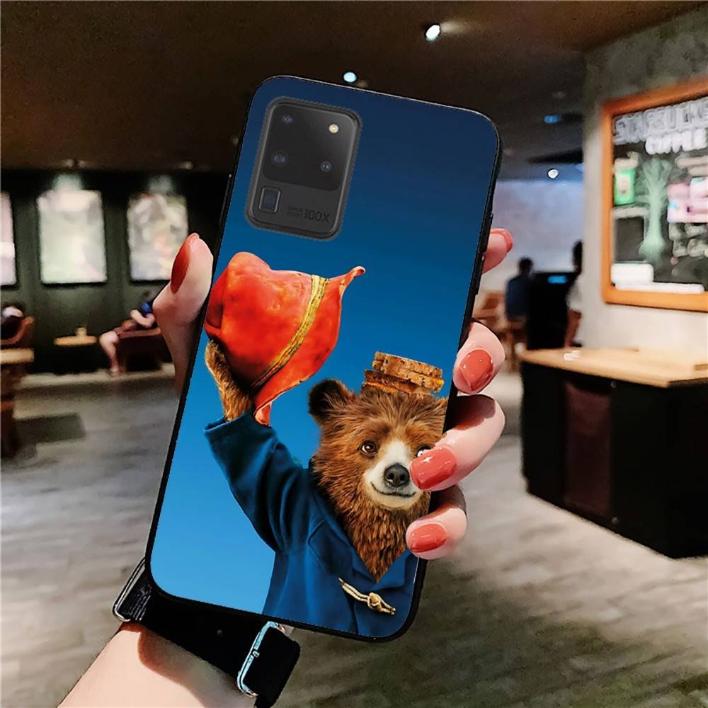 Cute P-Paddingtons Bear Phone Case For Samsung S 24 Fe 25 Ultra Plus 20 Lite 21 30 22 23 24 22 Ultra 5G Fundas