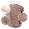 Unisex Triple-Layer Velcro Fleece Knee Pads for Autumn & Winter - Thick, Warm, Protective Gear.