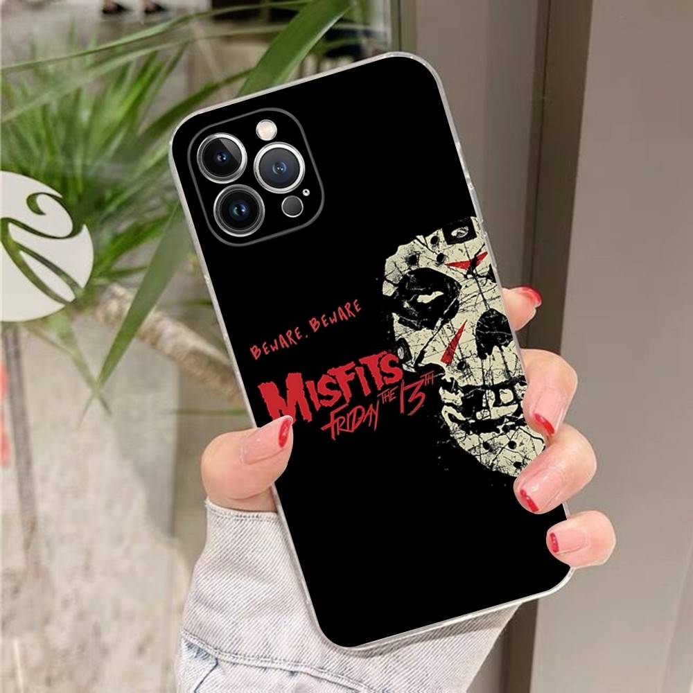 The Misfits Glenn Danzig For IPhone 17 16 15 11 12 13 14 Pro Max Soft TPU Silicone Back Cover Clear Case