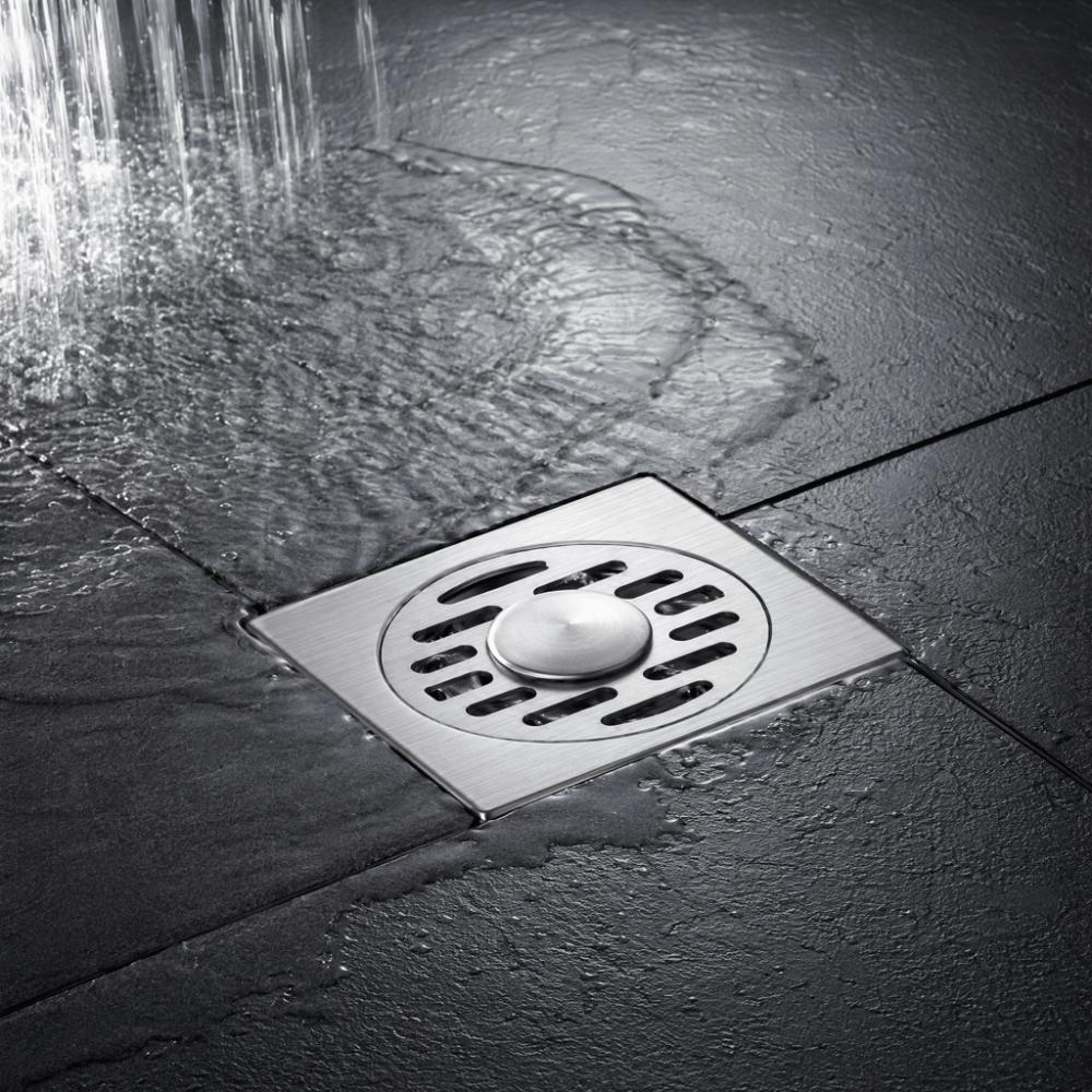 304 Stainless Steel Floor Drain Removable Cover Sink Strainer Durable Drain Protector Shower Area