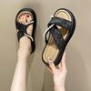 Fashion Beach Shoes House Slippers Platform Slipers Women Slides Sabot Genuine Leather 2025 Women's Genuine Leather Shoes Ladies' Slippe