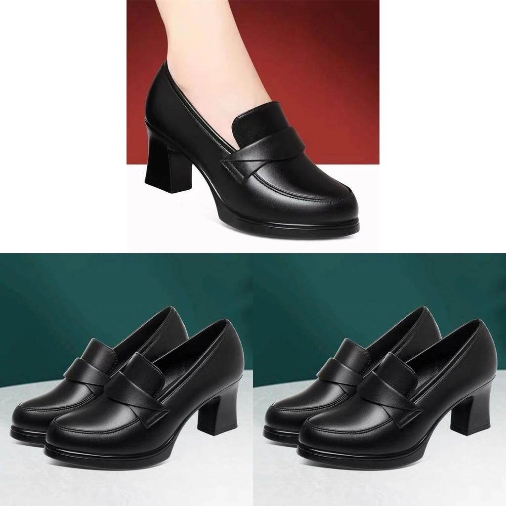 Elegant Spring Womens Loafers With Waterproof Pu Material For Office And Casual Wear