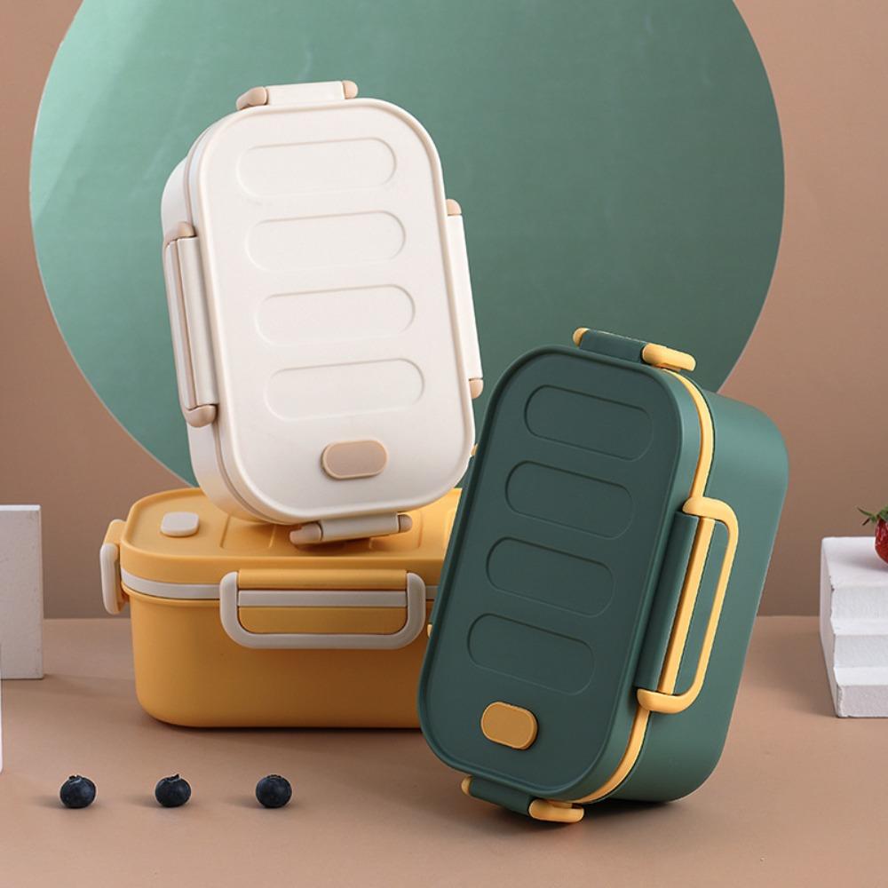 Two-Compartment Double-Layer Lunch Box Portable Food Storage Containers Divided Lunch Box  Picnic