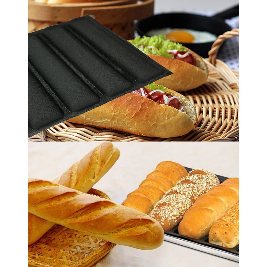 Details about / 5 loaf Toast Molds Silicone Non Stick DIY Baking Liners Bread Cake Mold Form