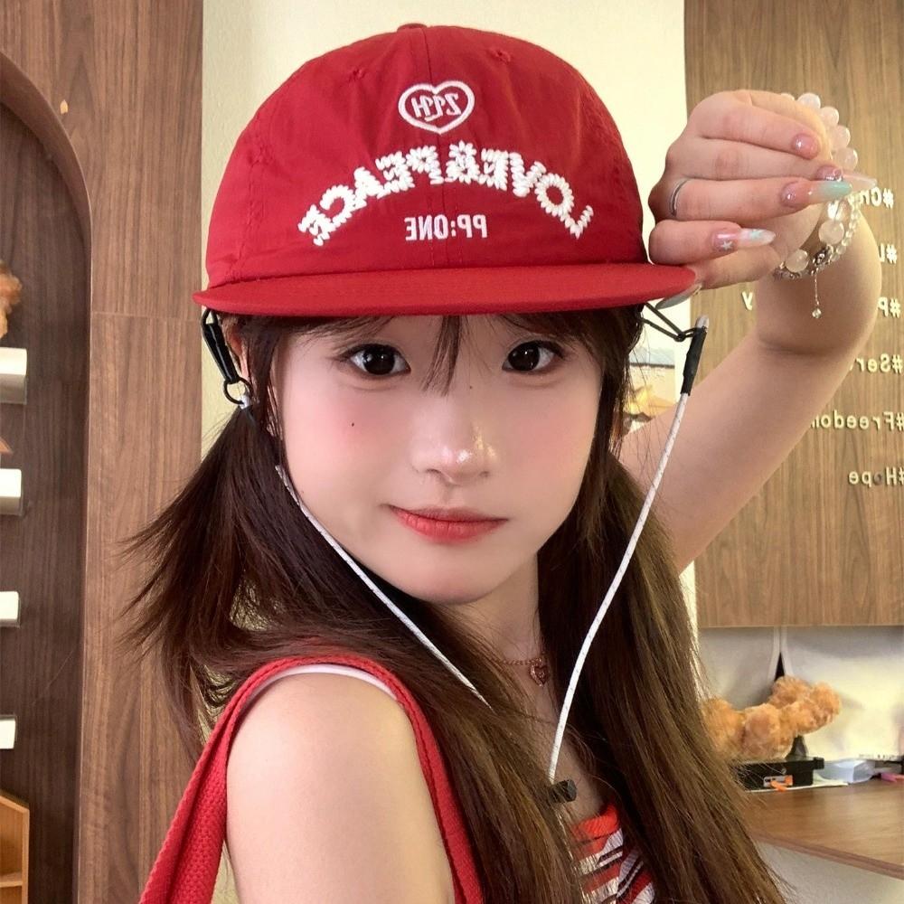 Breathable Letter Baseball Cap Korean Women's Visors Casual Drawstring Baseball Cap  Teenagers