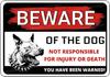 Beware of The Dog  Rottweiler You Have Been Warned Aluminum Sign  Outdoor Yard Warning Perfect for Fence Yard  Home Dec