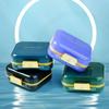 Mini Pill Box Plastic Half Transparent Tablet Dispenser Container Waterproof Moisture Proof Pill Organizer Case Travel Outdoor
