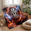 Juventus FC Themen-Decke Weiche Flanell-Decke Plüsch-Überwurf Gemütliche Sofa-Bett-Decke für Wohnkultur