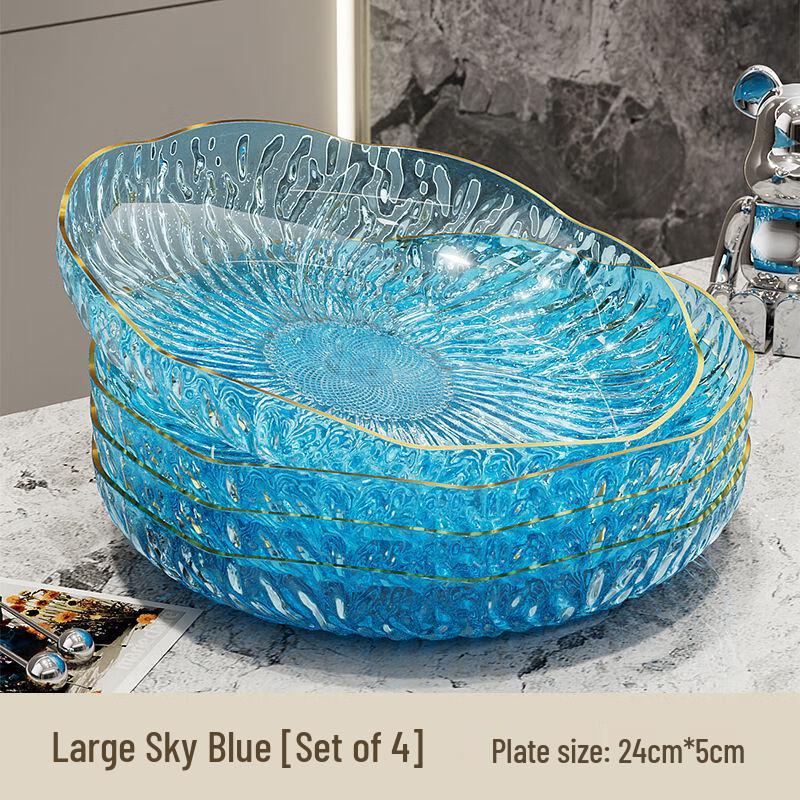 KANGMO Light Luxury Stainless Steel Fruit Plate