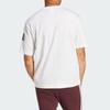 Adidas Essentials Loose Fit 3 Bar Logo T-Shirt White/Black Men Streetwear JC9296