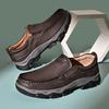 Men's Spring Slip-on Shoes, Leather Shoes, Lazy Casual and Comfortable Loafers