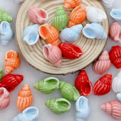 10Pcs Fresh Color Ceramic Spacer Loose Beads Handmade Craft Jewelry Making Material  Gift