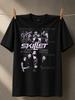 Skillet Collage Live Photo Panels Band Lineup And Large Pale Logo Purple Rock Fan Graphic Style Unisex All TShirt