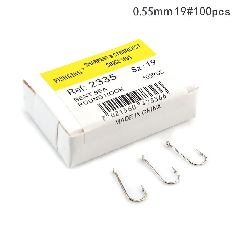 100pcs/lot Lure High Carbon Steel Hooks Carp Hand Fishing Hooks Barbed Fishhook With Ring Fishing Accessories