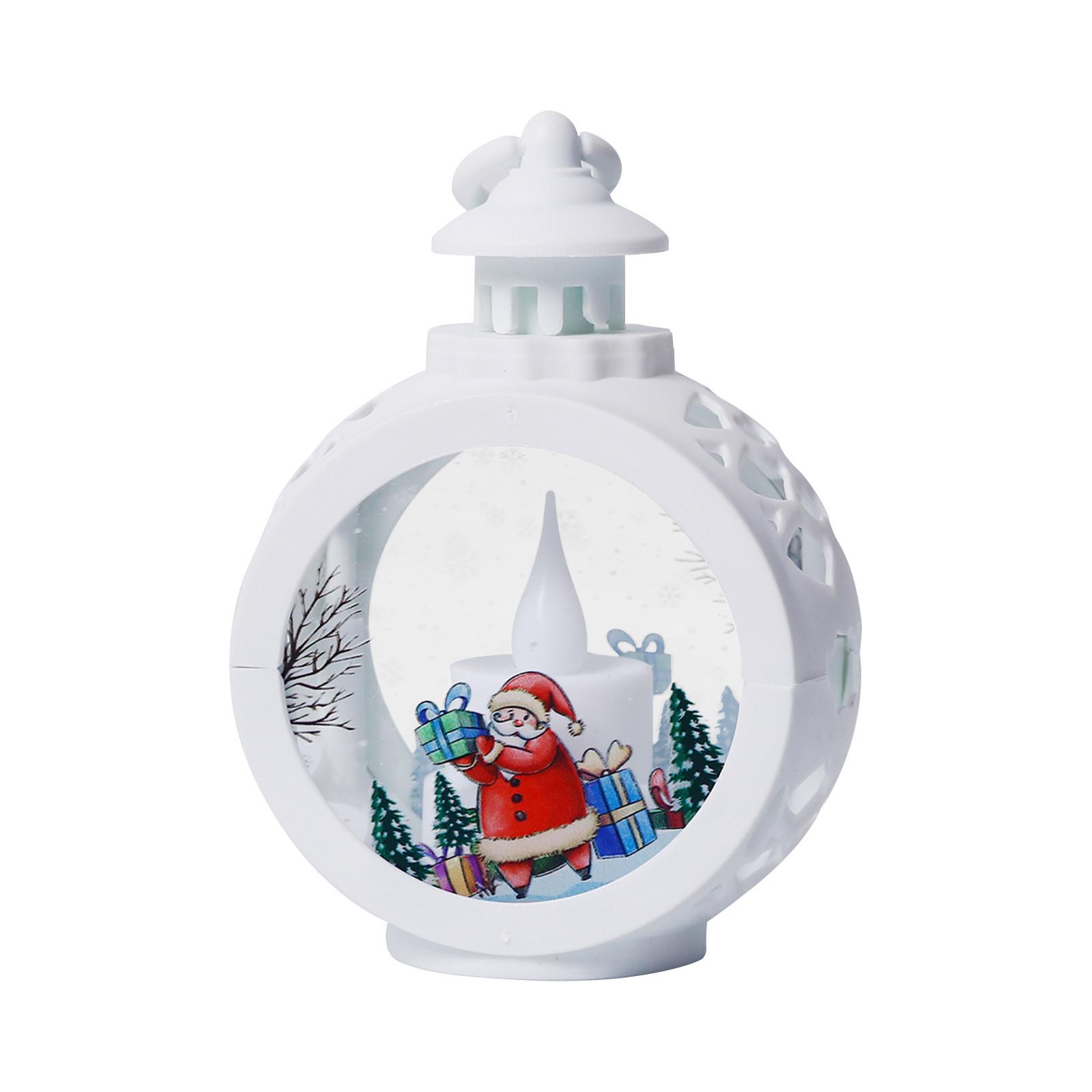 

Рождественские украшения светодиодная свеча круглая рождественская подвесная лампа портативная новая винтажная витрина One Size