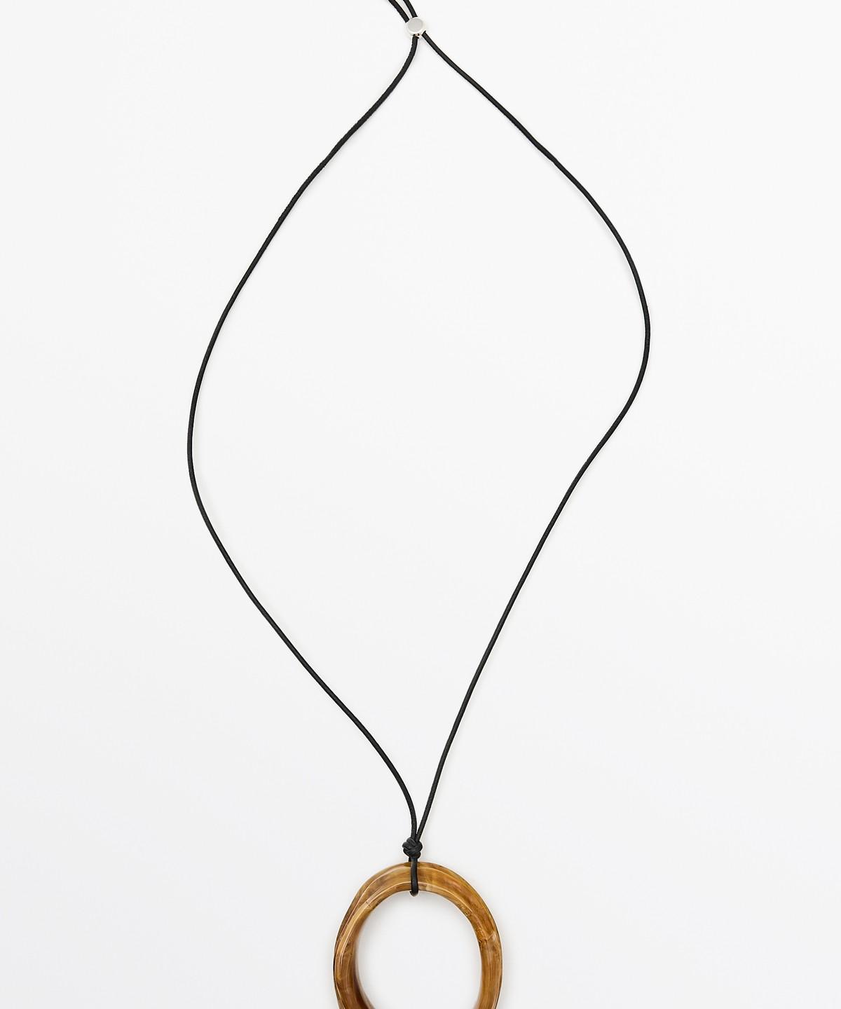 Massimo Dutti Marble Effect Ring Necklace