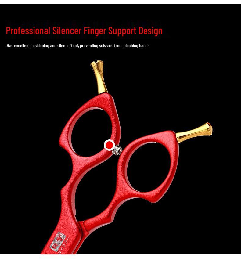 6.5" Colored Pet Grooming Scissors - 9cr18 Stainless Steel, Cat/Dog Hairdressing Shears, Customizable Logo/Pattern