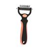 Pet Deshedding Brush Double-Sided Undercoat Rake for Dogs Cats Extra Wide Pet Shedding And Dematting Comb for Grooming