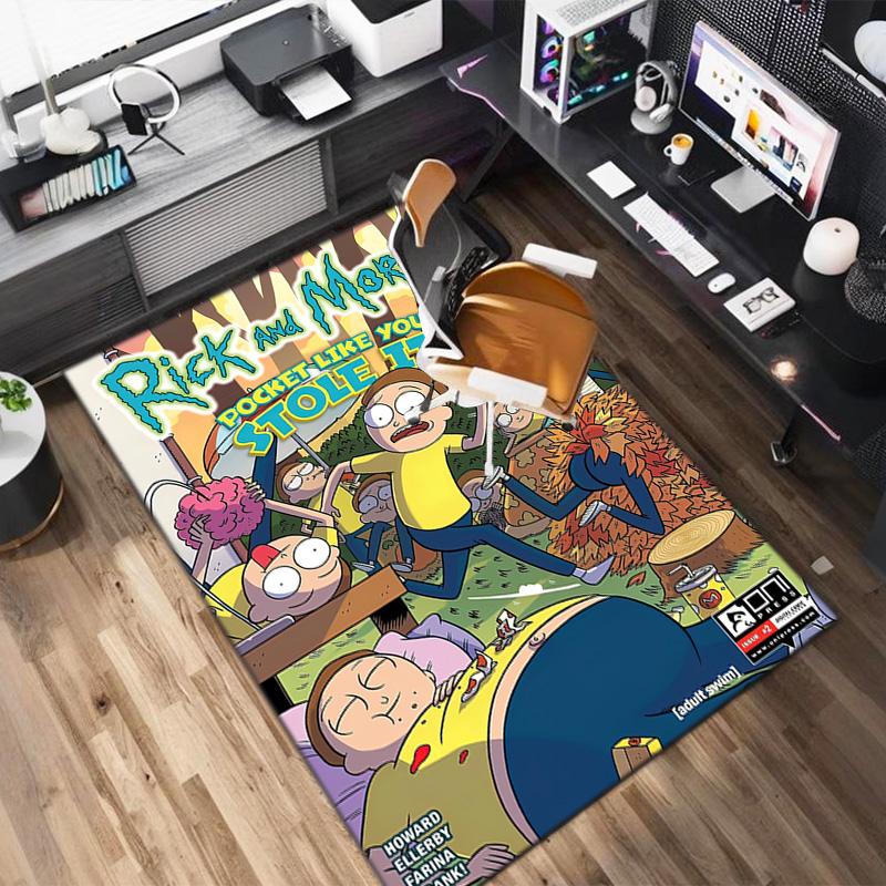 Rick Morty Comics Carpets Suitable Room Office Bedroom Door Mats Birthday Gifts Holiday Gifts Carpet Printing Floor Mats Doormat Bathroom Mat Room