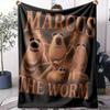 Marcus The Worm Throw Soft Flannel Throw Summer Blanket Lightweight Cozy Nap Blanket for Sofa Bed Travel