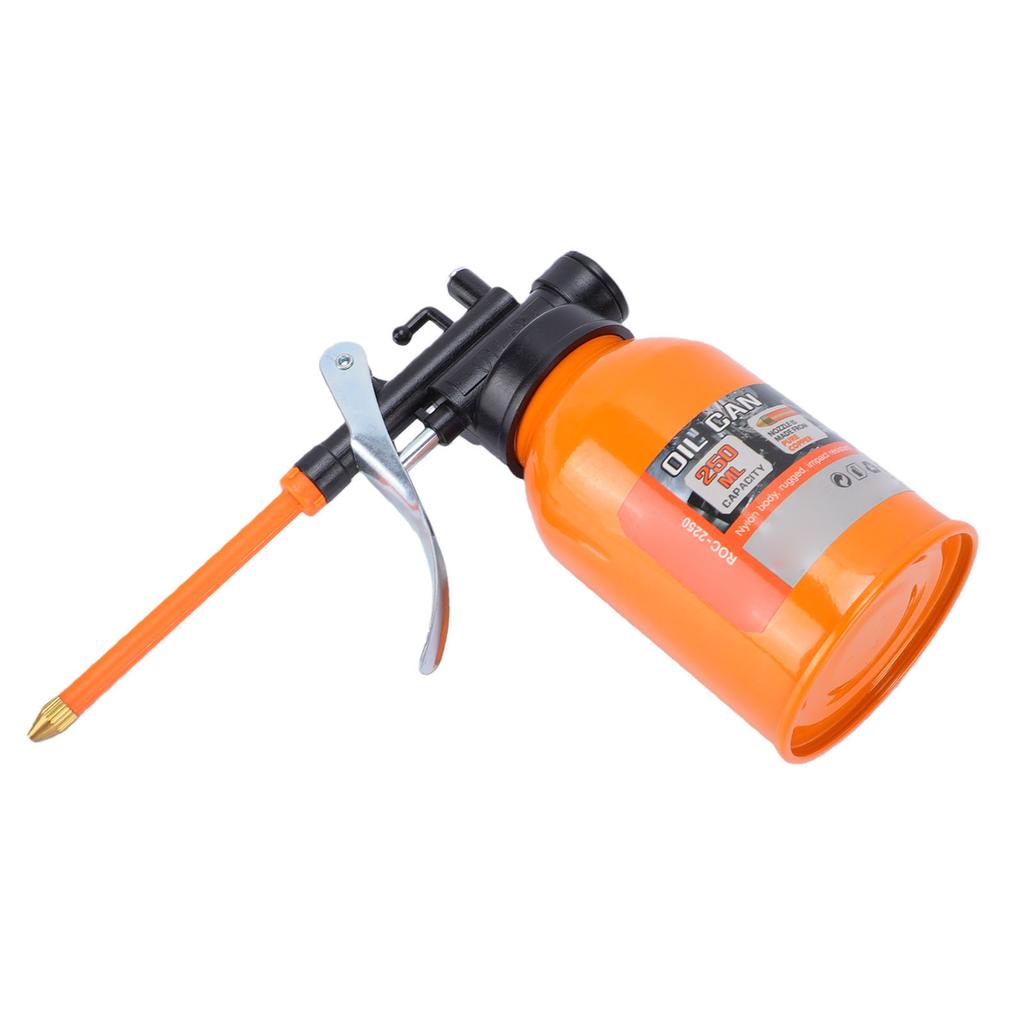 Hand Pump Oiler Can with Straight Spout High Pressure Lubrication Oil Bottle for Home Industrial Use Auto Motorcycle