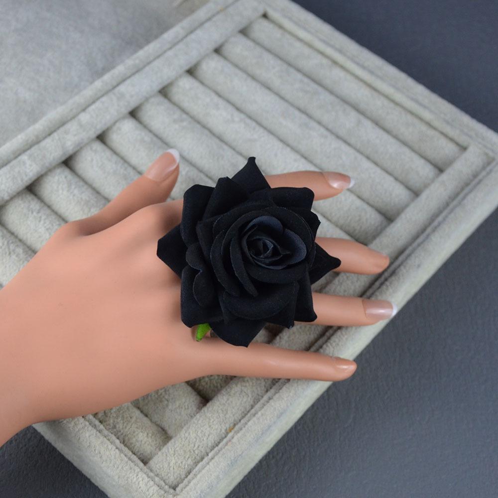 Barrette latérale rose rouge vintage pour spectacles de danse