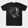 Heren Zwart Print T-shirt Venom No-Cut Transferpapier Print Katoenen T-shirt