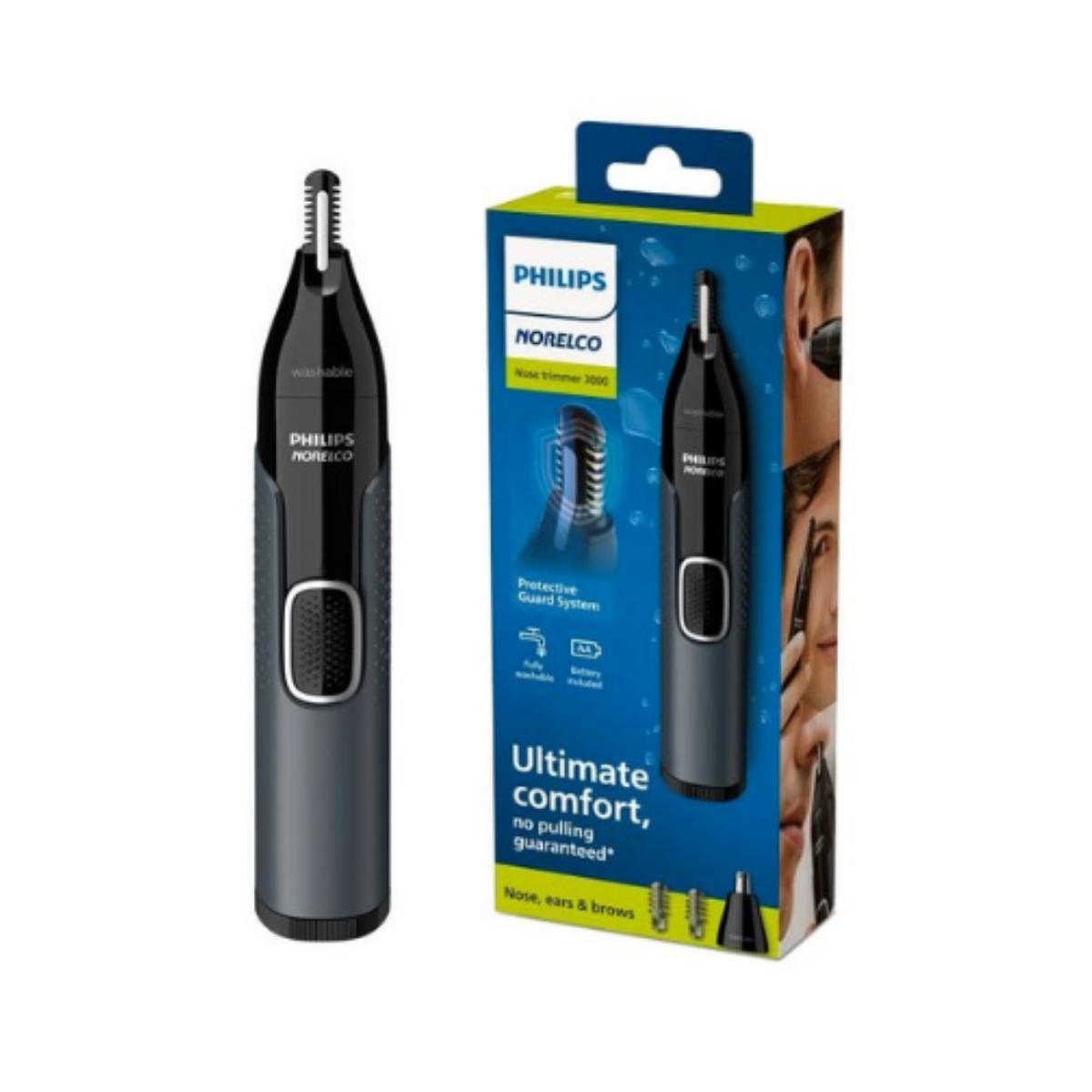 

Водонепроницаемый триммер для носа Philips с 2 головками NT3600/62