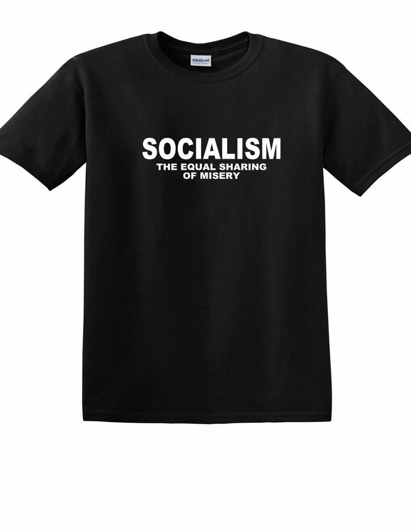

SOCIALISM Equal Sharing of Misery Tee Conservative Republican Tea T-Shirt M