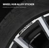 4Pcs Car Wheel Hub Styling Stickers Decoration Strip For Mercedes Benz AMG GLA W176 CLK W209 W202 W220 W204 W203 W210 GLC