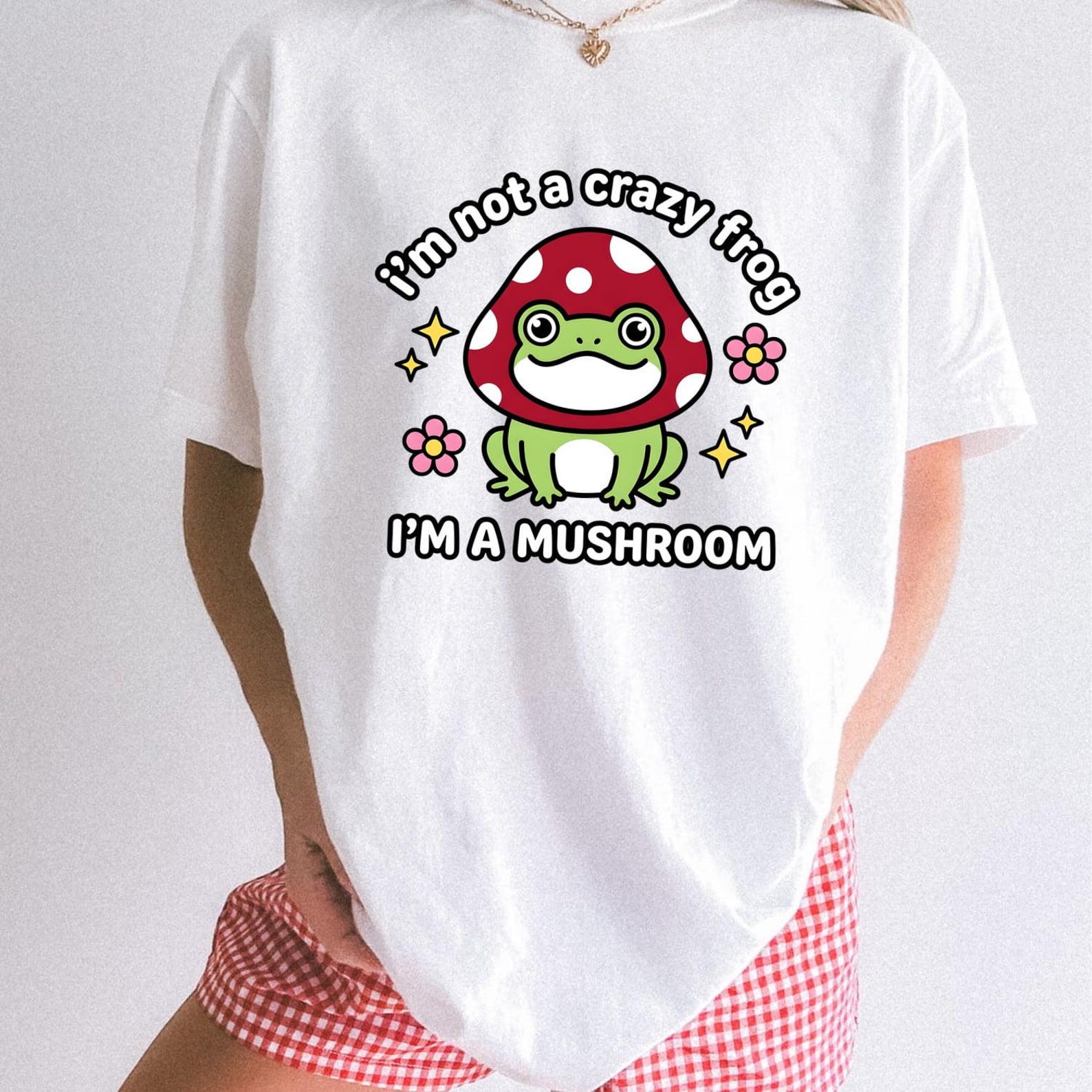 Crazy Frog Shirt, Mushroom Frog Tee, Comfort Colors 1717, Cottagecore Frog, Weirdcore Apparel, Funny Amphibian Tee, Aesthetic Toad Top 2XL