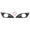 Pair of Carbon Fiber Front Fog Light Cover Bezel Left Driver Right Passenger Side Fog Lamp Cover Trim for Veloster