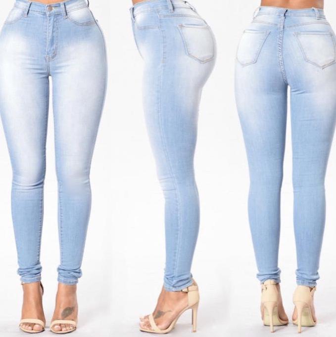 2023 Damen Elastische Denim Skinny Jeans - Europäischer & Amerikanischer Stil, Süd- & Mittelamerikanischer Einfluss, Lagerabverkauf