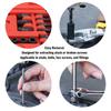 High Hardness Steel Easy Out Broken Bolt Extractor Kit Screw Extractor Set with Storage Case Damaged Screw Extractor Set