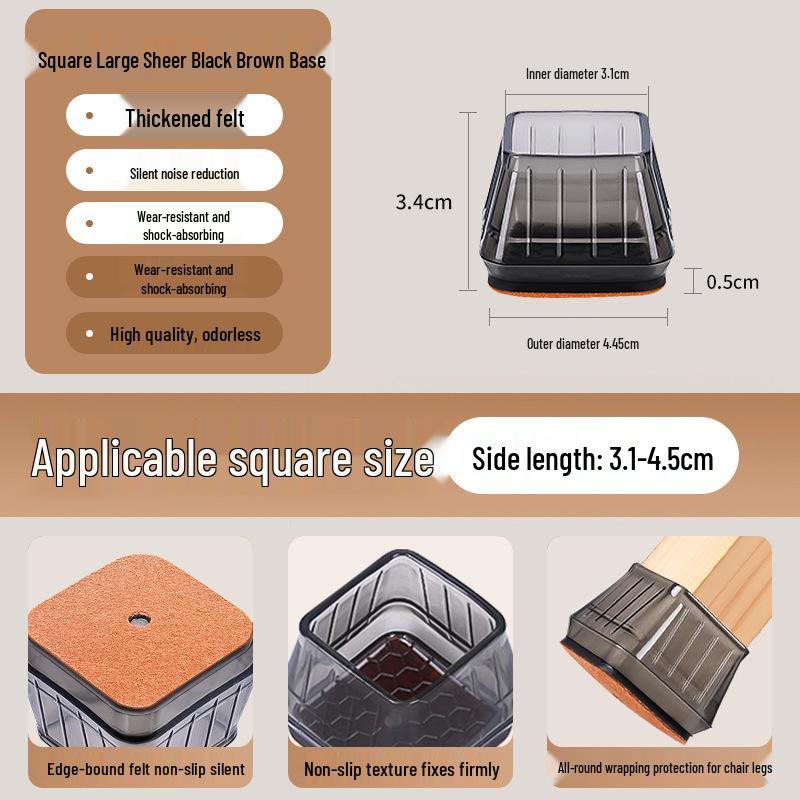 Silicone Chair and Table Leg Covers - Silent, Non-Slip Protection for Furniture