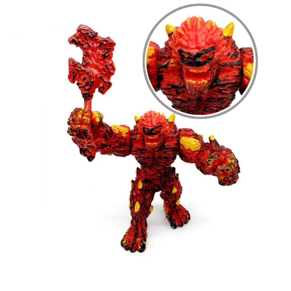 Simulation Ice Demons Figures Mythical Apes Magma Golem Model Werewolf Animal Model  Kid Toy
