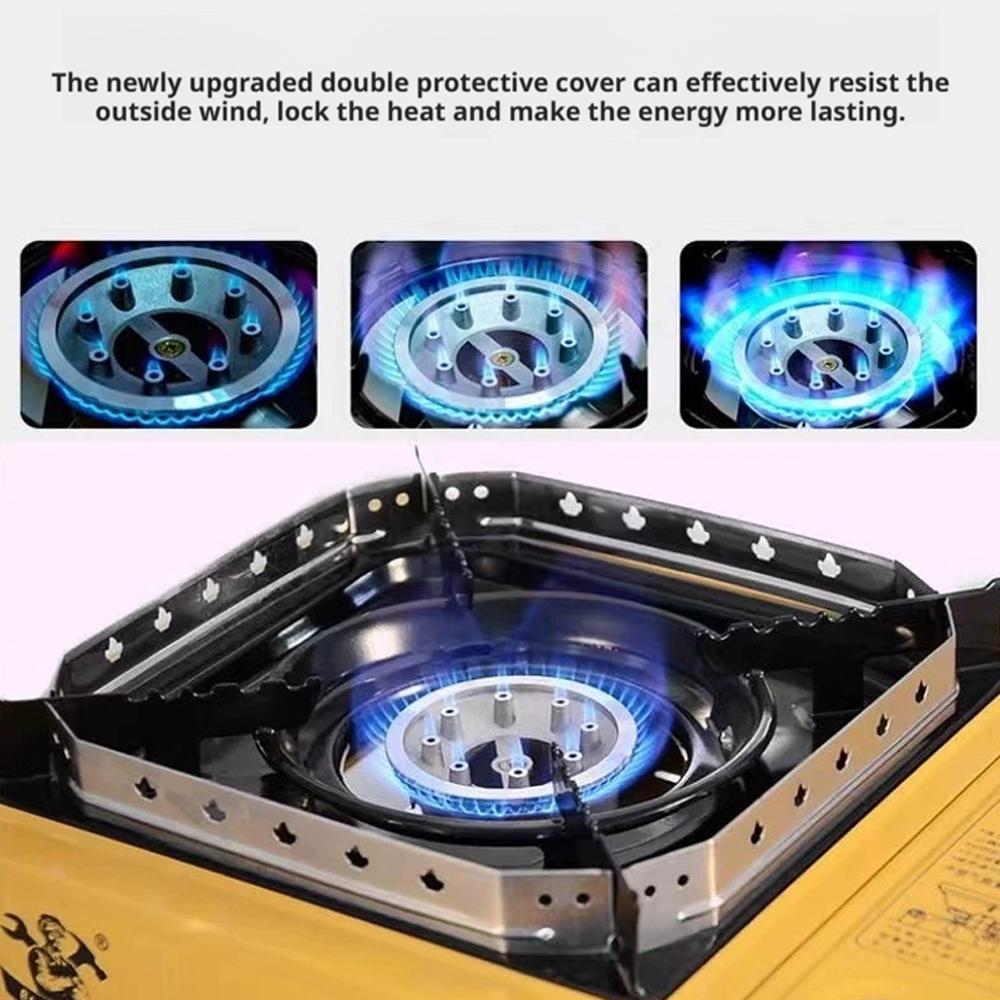 1PC Stainless Steel Camp Stove Wind Guard for Outdoor Gas Stoves - Foldable,Durable Windshield with Adjustable Legs Accessories