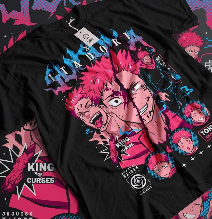 Yuji Itadori T-shirt Aoi Jujutsu Kaisen Gojo Horror Anime Gift Shirt All Size