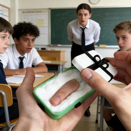 1/2/3Pcs 3D Printed Trick Gift Box Fake Finger Inside Prank Present Box with Black Ribbon April Fools' Day Gag Gift