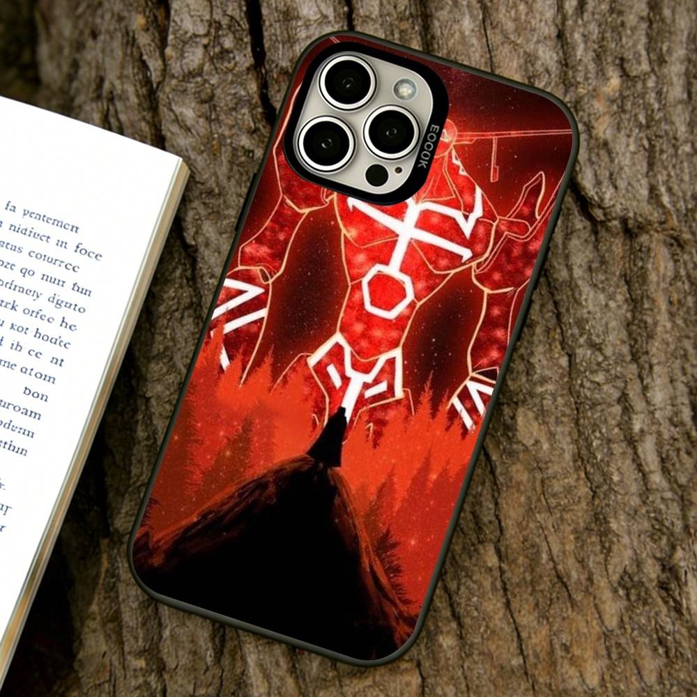 Shaman King Handyhülle Für iPhone 17,16,15,14,13,12,11 Plus,Pro Max,XS,Farbig Versilberte Innenabdeckung