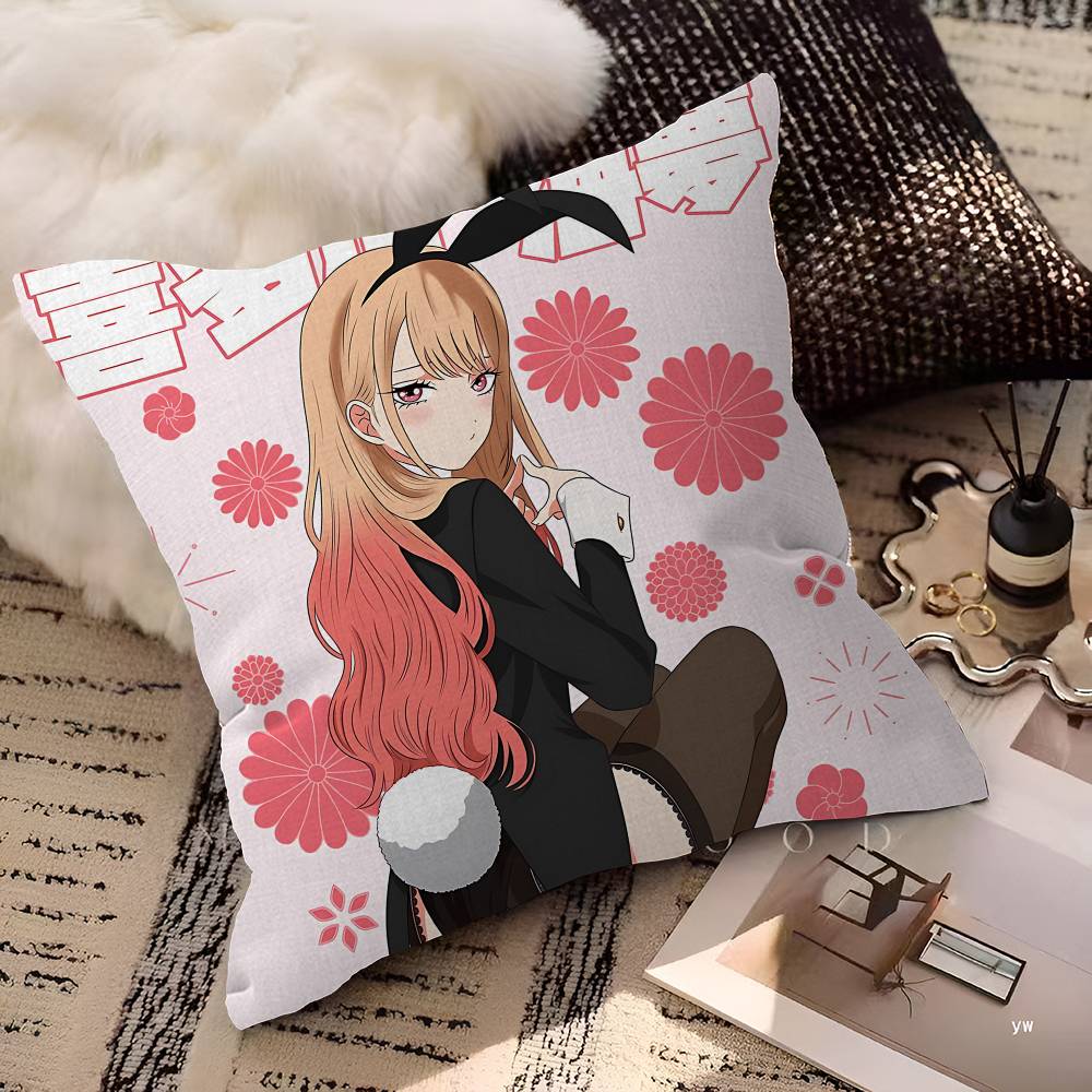 My Dress-Up Darling Anime Pillow Gifts Home Office Furnishings Bedroom Sofa Car Cushion Cover Case 45x45cm