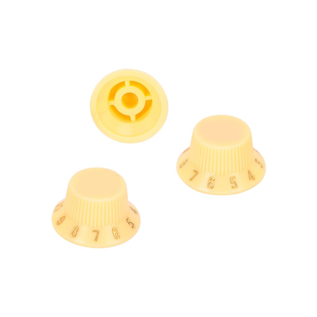 3 Stück Kunststoff Gitarrenknöpfe Lautstärke Tonregler Musikinstrument Einstellzubehör