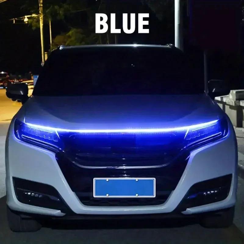 Led Car Hood Light Strip Constant Through-type Auto Modified Front Headlight Upgrade Decorative Light Car Daytime Running Lights