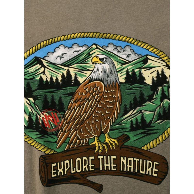 American Retro Print Pure Cotton Short-Sleeved T-shirt Men's Summer Trendy Bottoming Shirt Export Boys Cotton T-shirt