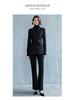 Black Fashion Women's Business Suit - Slimming Micro Flare Pants