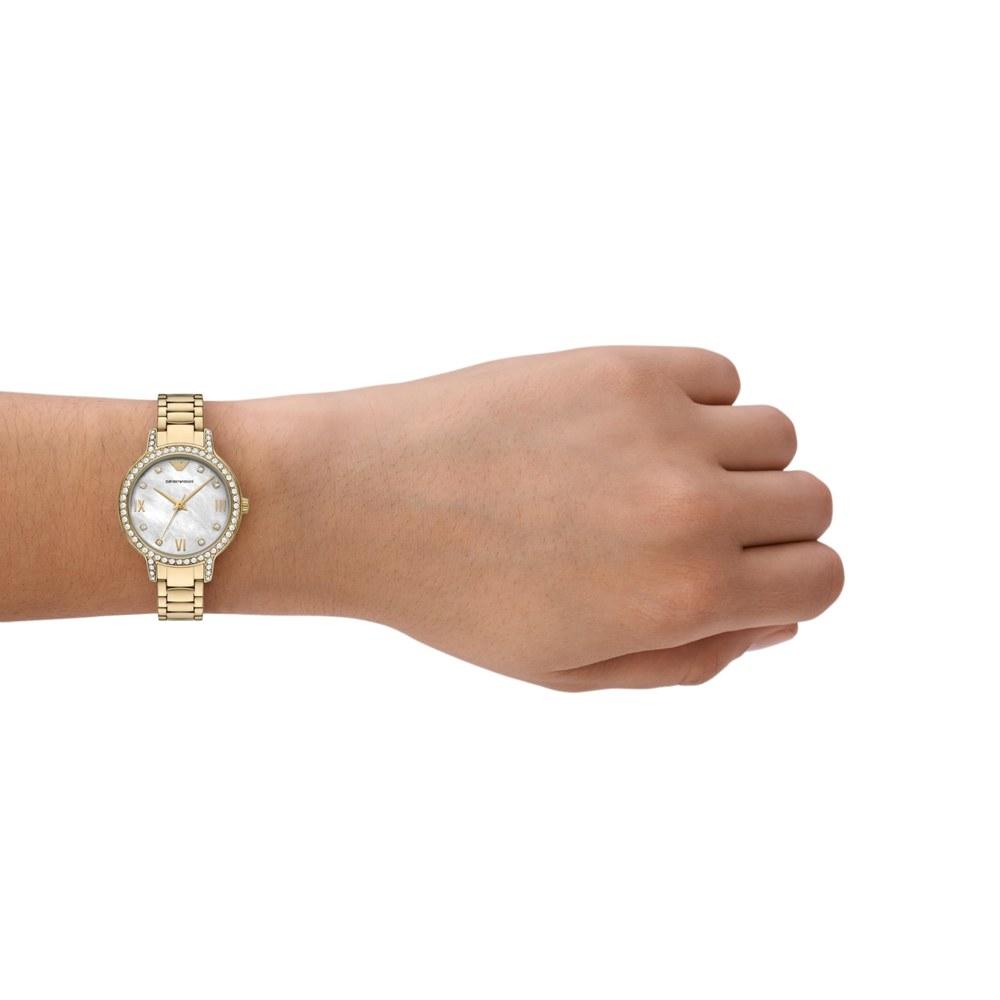 Emporio Armani Ladies Wristwatch AR11652 Gold